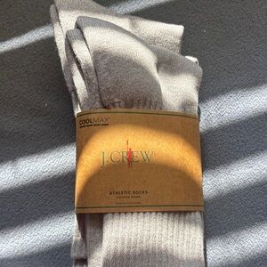 J. Crew Light Gray Athletic Socks
